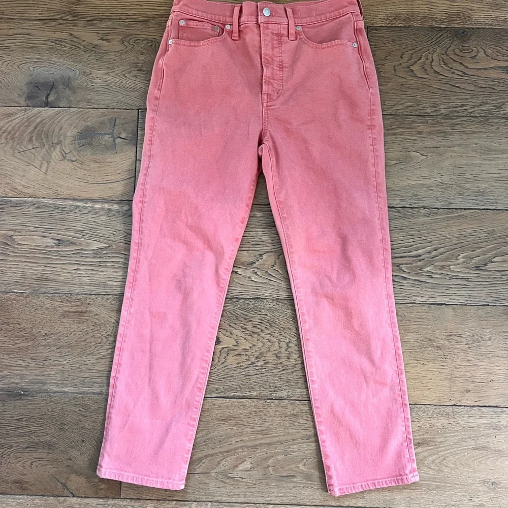 Madewell Pink Straight Leg Women's Jeans - Picture 5 of 5